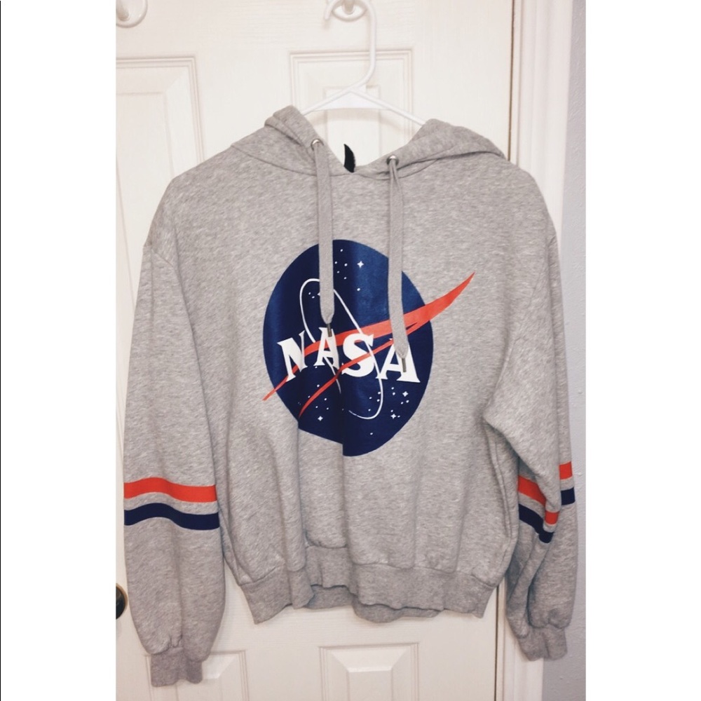 nasa cropped hoodie